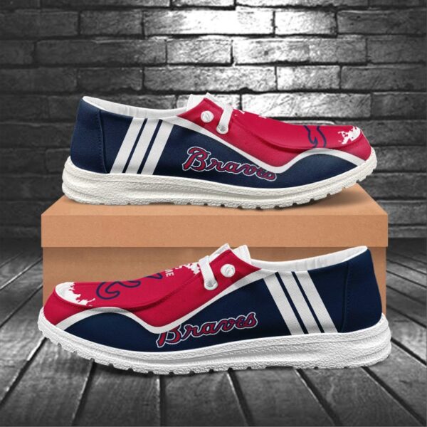 Tubopro Atlanta Braves Hey Dude Shoes For Men And Women - Image 5