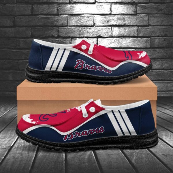 Tubopro Atlanta Braves Hey Dude Shoes For Men And Women - Image 6
