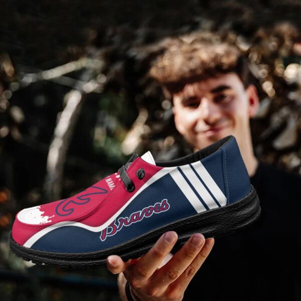 Tubopro Atlanta Braves Hey Dude Shoes For Men And Women - Image 4