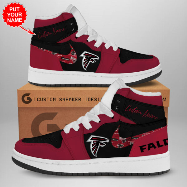 Tubopro Atlanta Falcons AJ1 High Sneakers Shoes For Men And Women