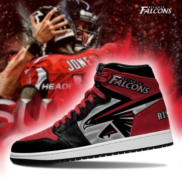 Tubopro Atlanta Falcons NFL AJ1 High Sneakers Shoes For Men And Women - Image 2