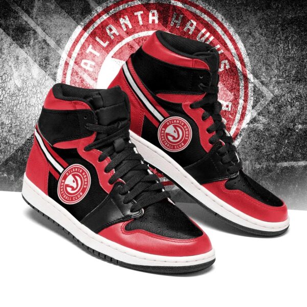 Tubopro Atlanta Hawks NBA AJ1 High Sneakers Shoes For Men And Women - Image 2