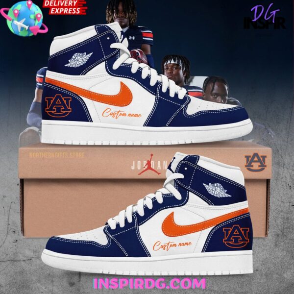 Tubopro Auburn Tigers AJ1 High Sneakers Shoes For Men And Women