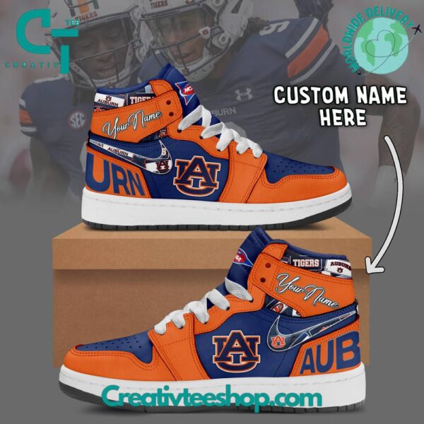 Tubopro Auburn Tigers AJ1 High Sneakers Shoes For Men And Women