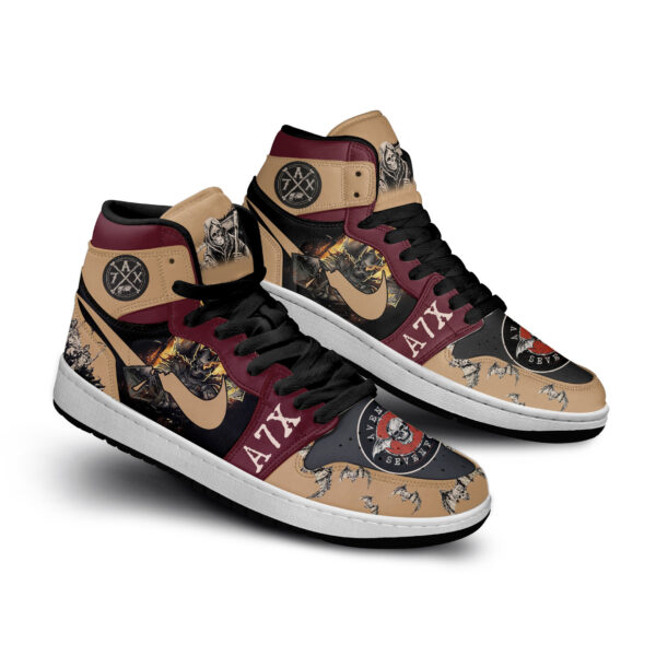 Tubopro Avenged Sevenfold AJ1 High Sneakers Shoes For Men And Women - Image 2