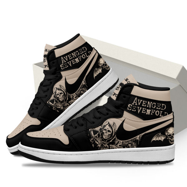 Tubopro Avenged Sevenfold AJ1 High Sneakers Shoes For Men And Women - Image 3
