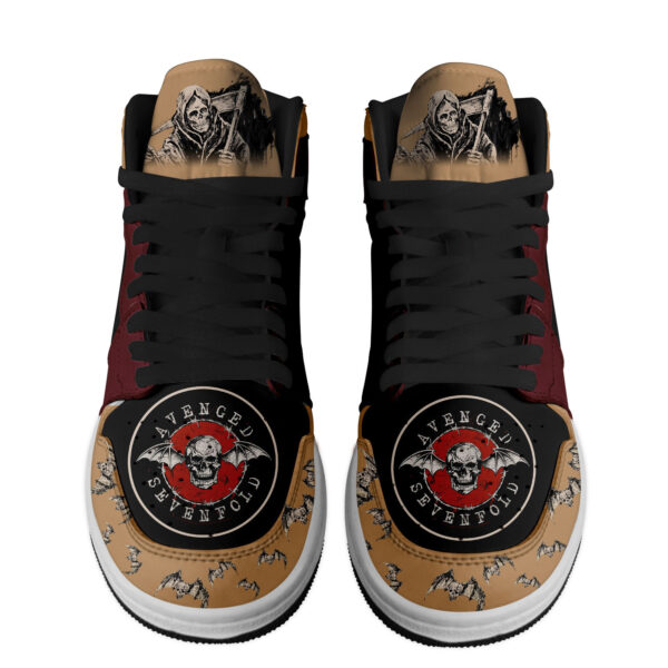 Tubopro Avenged Sevenfold AJ1 High Sneakers Shoes For Men And Women - Image 3