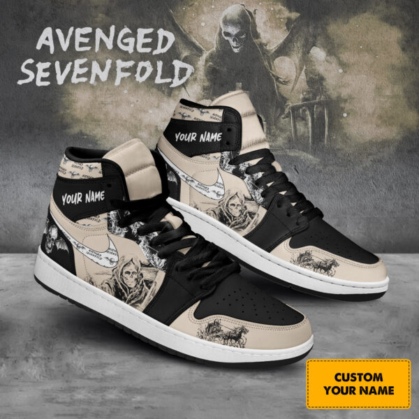 Tubopro Avenged Sevenfold AJ1 High Sneakers Shoes For Men And Women