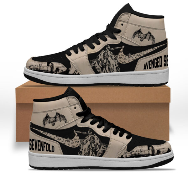 Tubopro Avenged Sevenfold AJ1 High Sneakers Shoes For Men And Women