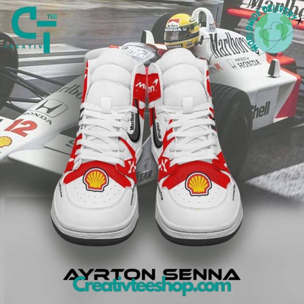 Tubopro Ayrton Senna AJ1 High Sneakers Shoes For Men And Women - Image 3