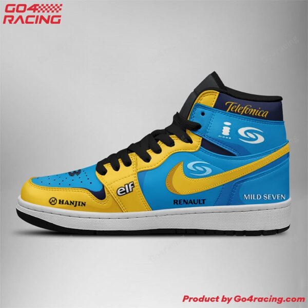 Tubopro Ayrton Senna Formula AJ1 High Sneakers Shoes For Men And Women - Image 2