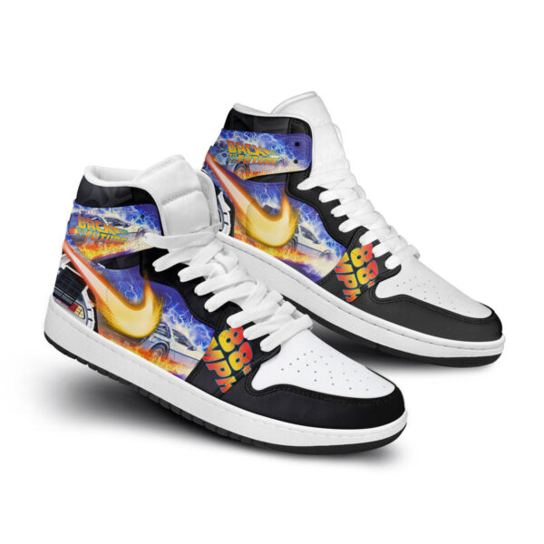 Tubopro Back To The Future AJ1 High Sneakers Shoes For Men And Women - Image 3