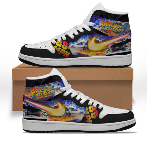 Tubopro Back To The Future AJ1 High Sneakers Shoes For Men And Women