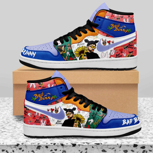 Tubopro Bad Bunny AJ1 High Sneakers Shoes For Men And Women - Image 2