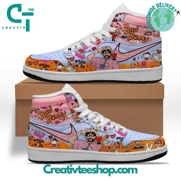 Tubopro Bad Bunny AJ1 High Sneakers Shoes For Men And Women