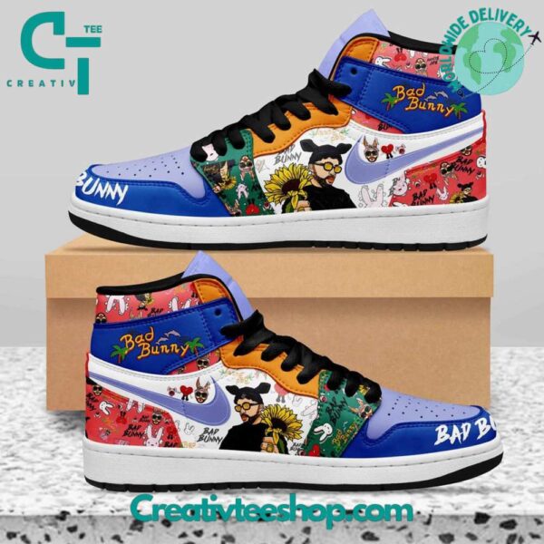 Tubopro Bad Bunny AJ1 High Sneakers Shoes For Men And Women - Image 2