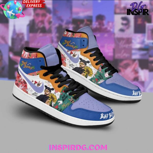 Tubopro Bad Bunny AJ1 High Sneakers Shoes For Men And Women - Image 3
