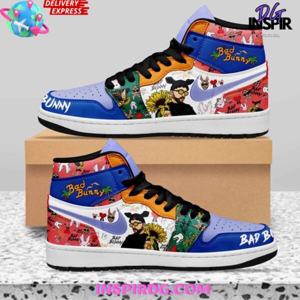 Tubopro Bad Bunny AJ1 High Sneakers Shoes For Men And Women - Image 4