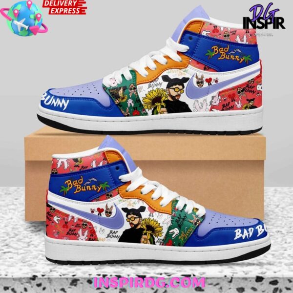 Tubopro Bad Bunny AJ1 High Sneakers Shoes For Men And Women - Image 2