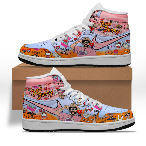 Tubopro Bad Bunny AJ1 High Sneakers Shoes For Men And Women - Image 2