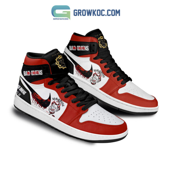 Tubopro Bad Omens AJ1 High Sneakers Shoes For Men And Women - Image 2