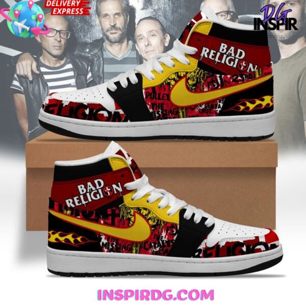 Tubopro Bad Religion AJ1 High Sneakers Shoes For Men And Women