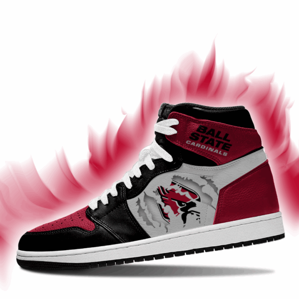 Tubopro Ball State Cardinals AJ1 High Sneakers Shoes For Men And Women