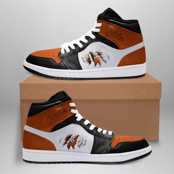Tubopro Baltimore Orioles AJ1 High Sneakers Shoes For Men And Women