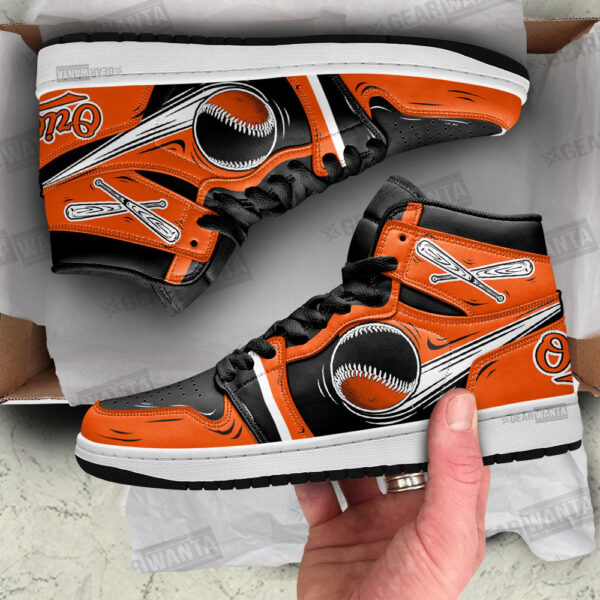 Tubopro Baltimore Orioles AJ1 High Sneakers Shoes For Men And Women - Image 2