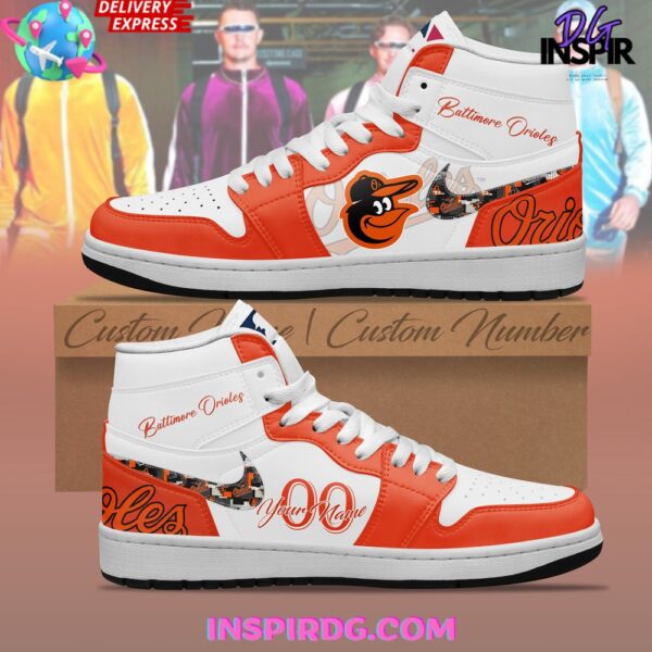 Tubopro Baltimore Orioles AJ1 High Sneakers Shoes For Men And Women