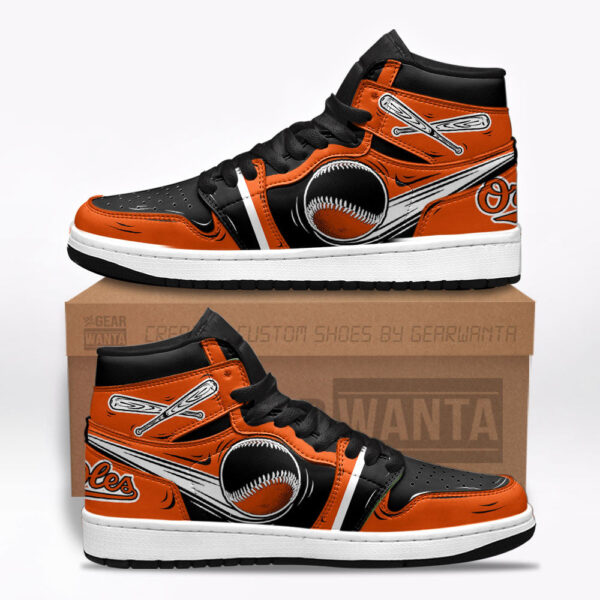 Tubopro Baltimore Orioles AJ1 High Sneakers Shoes For Men And Women