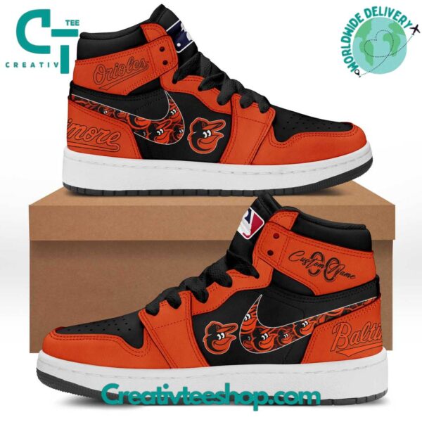 Tubopro Baltimore Orioles AJ1 High Sneakers Shoes For Men And Women