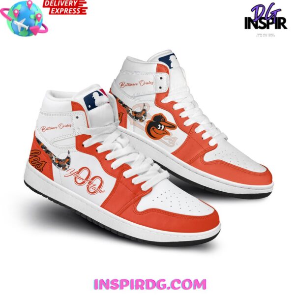 Tubopro Baltimore Orioles AJ1 High Sneakers Shoes For Men And Women - Image 2