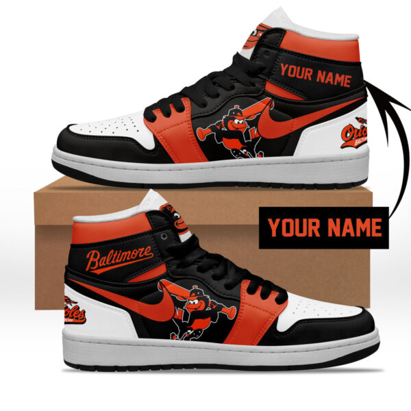 Tubopro Baltimore Orioles AJ1 High Sneakers Shoes For Men And Women