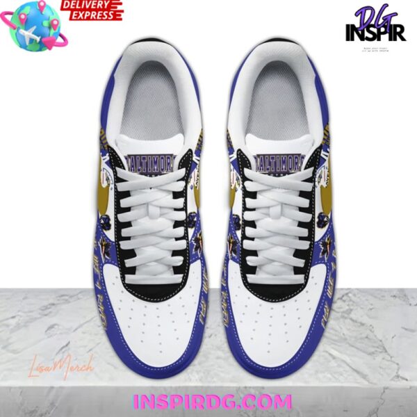 Tubopro Baltimore Ravens Air Low-Top Sneakers Shoes For Men And Women - Image 3