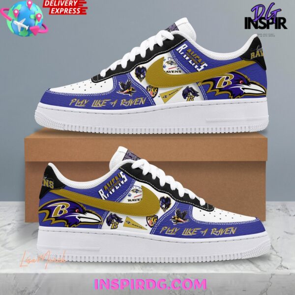 Tubopro Baltimore Ravens Air Low-Top Sneakers Shoes For Men And Women - Image 2