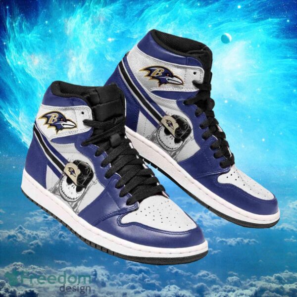 Tubopro Baltimore Ravens AJ1 High Sneakers Shoes For Men And Women