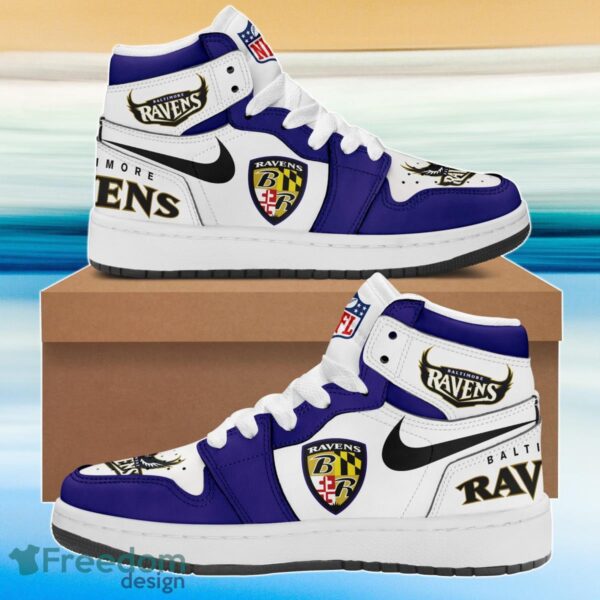 Tubopro Baltimore Ravens AJ1 High Sneakers Shoes For Men And Women