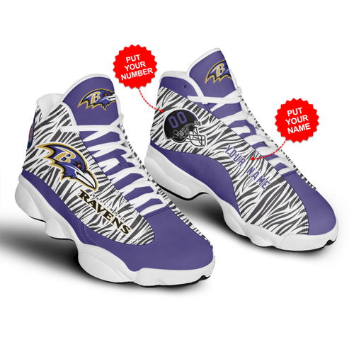 Tubopro Baltimore Ravens AJ13 Sneakers Shoes For Men And Women