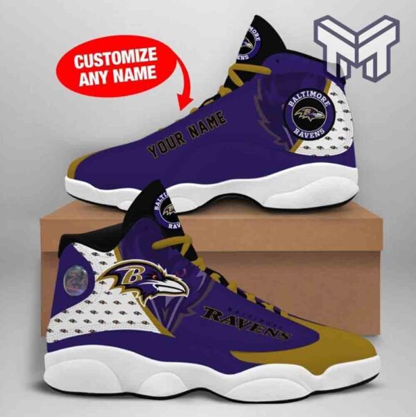 Tubopro Baltimore Ravens AJ13 Sneakers Shoes For Men And Women