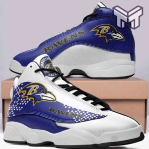 Tubopro Baltimore Ravens AJ13 Sneakers Shoes For Men And Women