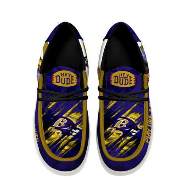 Tubopro Baltimore Ravens Personalized Hey Dude Shoes For Men And Women - Image 3
