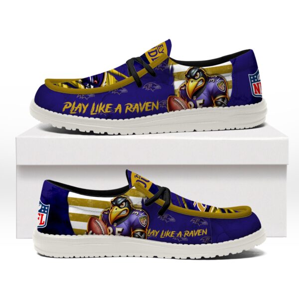 Tubopro Baltimore Ravens Personalized Hey Dude Shoes For Men And Women - Image 5