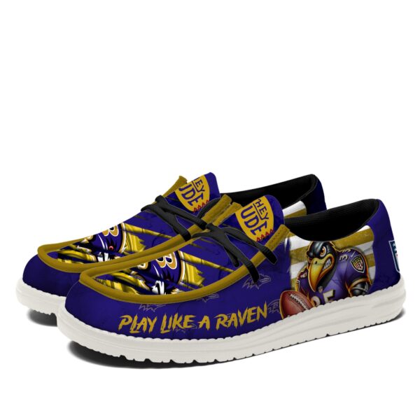 Tubopro Baltimore Ravens Personalized Hey Dude Shoes For Men And Women - Image 6