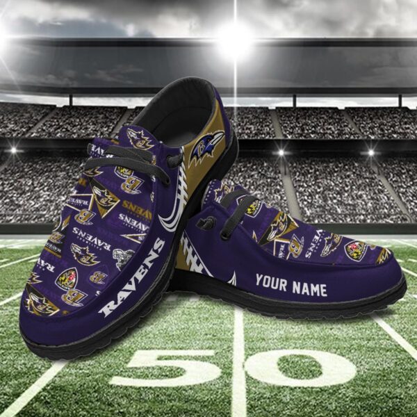 Tubopro Baltimore Ravens Hey Dude Shoes For Men And Women - Image 2