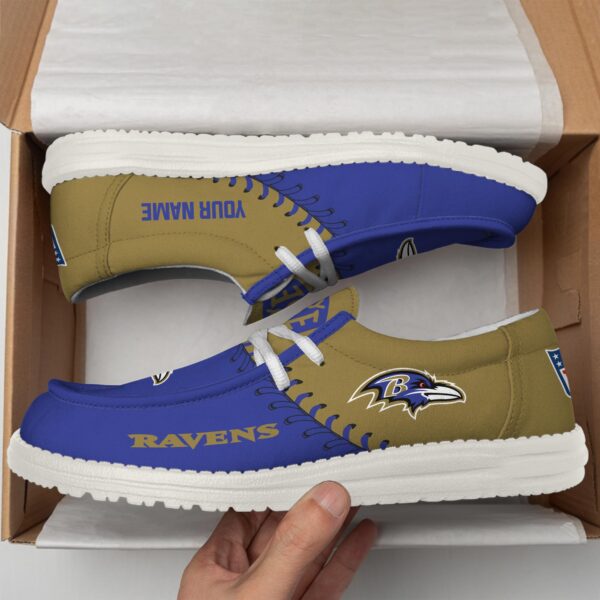 Tubopro Baltimore Ravens Hey Dude Shoes For Men And Women - Image 3