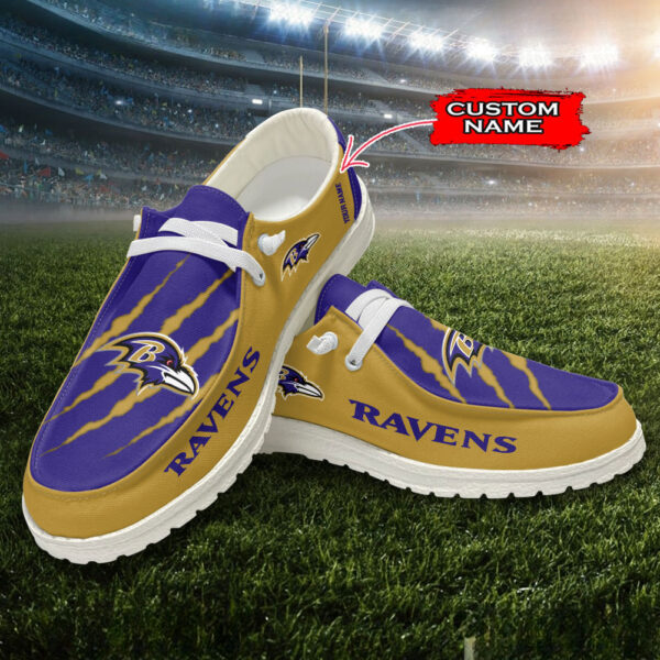 Tubopro Baltimore Ravens Hey Dude Shoes For Men And Women - Image 2
