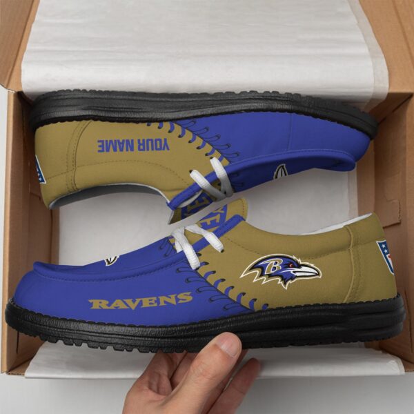 Tubopro Baltimore Ravens Hey Dude Shoes For Men And Women - Image 4