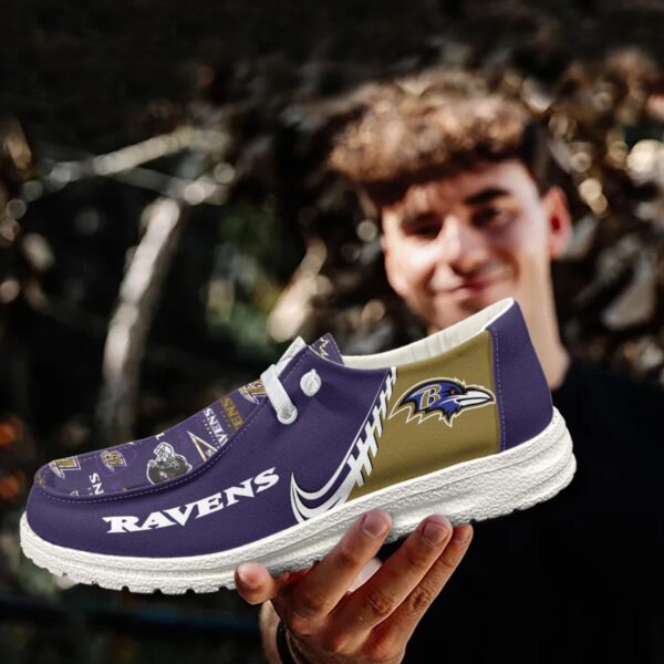 Tubopro Baltimore Ravens Hey Dude Shoes For Men And Women - Image 3