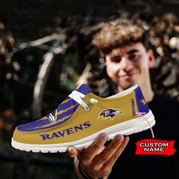 Tubopro Baltimore Ravens Hey Dude Shoes For Men And Women - Image 3